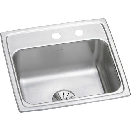 Elkay 16 in x 13.5 in, 1, Drop-in, Stainless Steel LR1919PDMR2